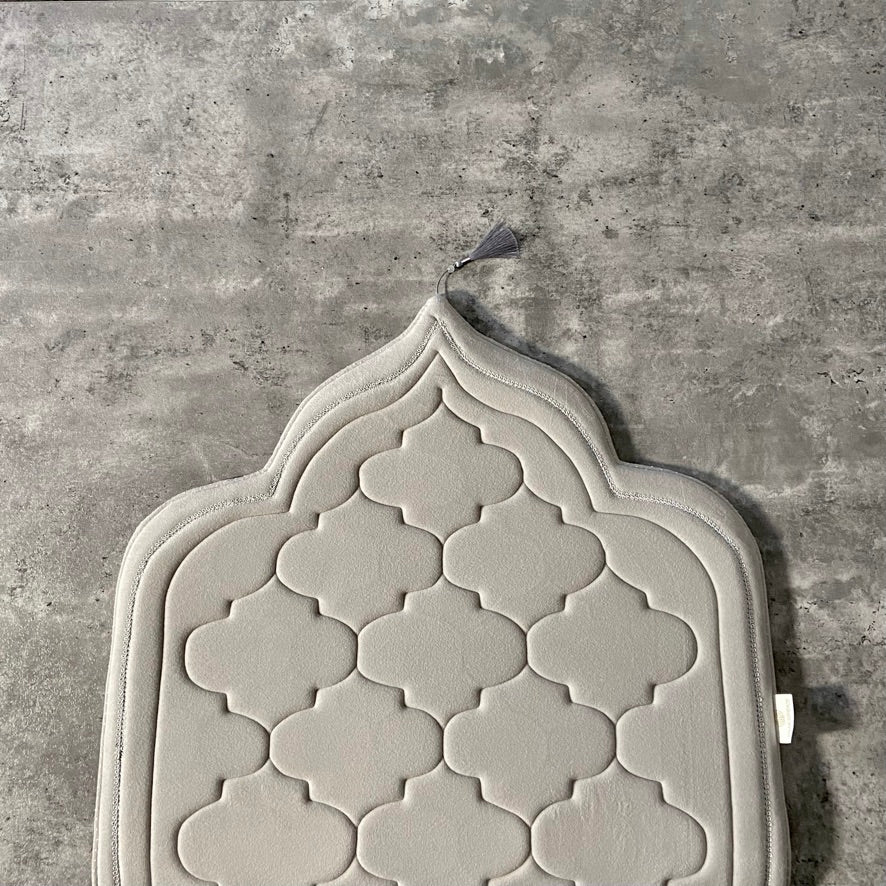 Luxury Sejadah - Plush Padded Prayer Mats - Mountain Grey
