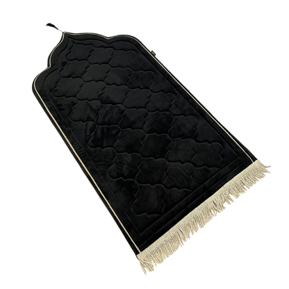 Luxury Sejadah - Plush Padded Prayer Mats - Black Stone