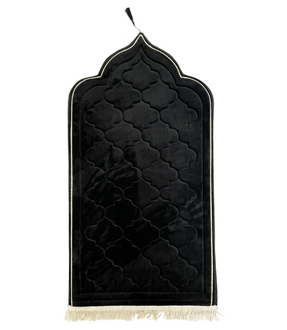 Luxury Sejadah - Plush Padded Prayer Mats - Black Stone